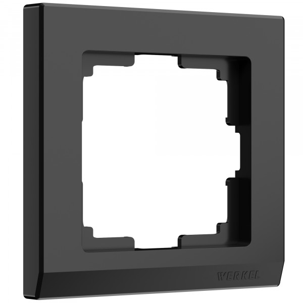 Рамка на 1 пост Werkel WL04-Frame-01 Stark (черный) - купить в Москве