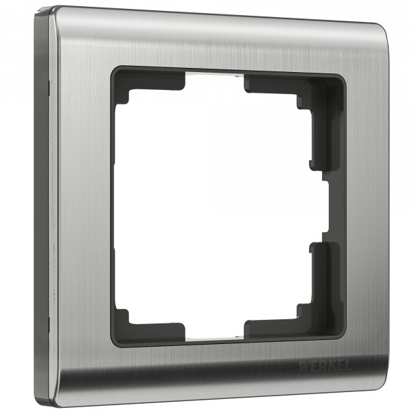 Рамка на 1 пост Werkel WL02-Frame-01 Metallic (глянцевый никель) - купить в Москве