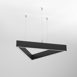 Светильник ALT-LINEAIR-TRIANGLE-FLAT-UPDOWN-DIM-1375-130W Warm3000 (BK, 100 deg, 230V) (Arlight, IP20 Металл, 3 года) с гарантией 