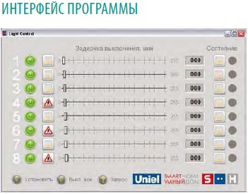 Модуль управления освещением USB порт, 8 входов/ 8 выходов UCH-M111UX/0808 - купить в Москве