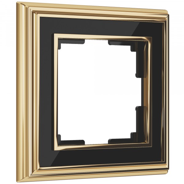 Рамка на 1 пост Werkel WL17-Frame-01 Palacio (золото / черный) - купить в Москве