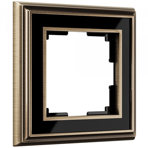 Рамка на 1 пост Werkel WL17-Frame-01 Palacio (бронза / черный) - купить в Москве