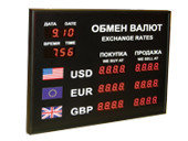 Офисные табло валют 4 разряда - купить в Москве