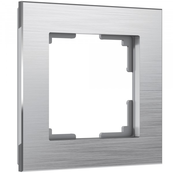 Рамка на 1 пост Werkel WL11-Frame-01 Aluminium (алюминий) - купить в Москве