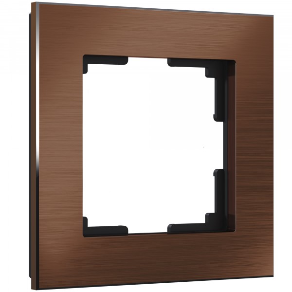 Рамка на 1 пост Werkel WL11-Frame-01 Aluminium (коричневый алюминий) - купить в Москве