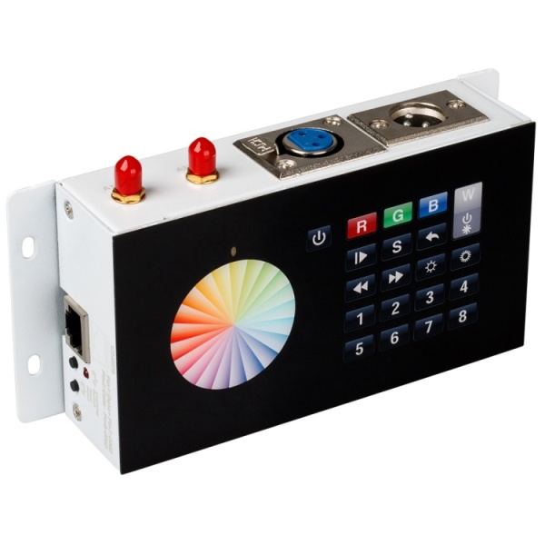 Контроллер DMX SR-2816WI Black (12V, WiFi, 8 зон) (Arlight, IP20 Металл, 3 года) с гарантией 